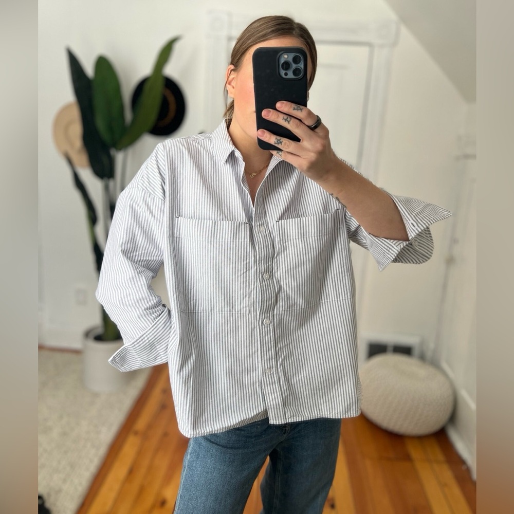 Everlane The Boxy Oxford Shirt